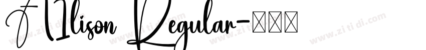 A1lison Regular字体转换 A1lison Regular字体转换